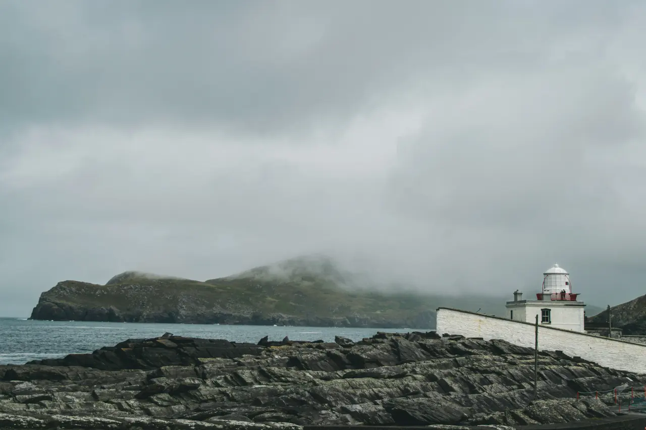 A lighthouse on the Kerry coast